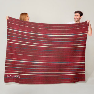 Lines Pattern  Fleece Blanket