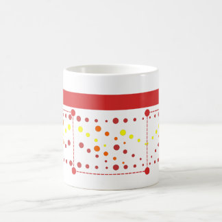 Lines, rectangles and circles coffee mug