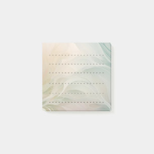 Lines Soft Colours Abstract Floral Pattern Post-it Notes