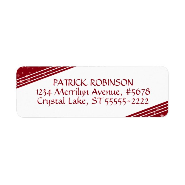 Lines & Stars Corners | Red and White (Front)