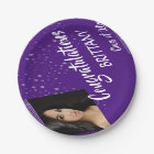 Lines & Stars | Editable Purple | Photo Graduation