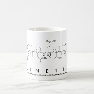 Linette peptide name mug