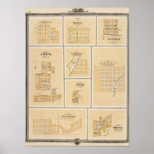Lineville, Derby, Glidden, Ames, Conway Poster