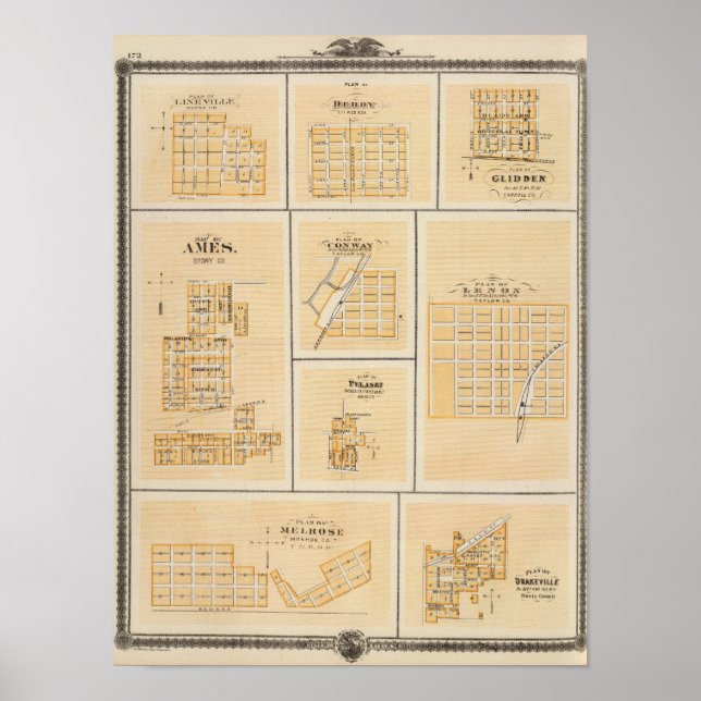 Lineville, Derby, Glidden, Ames, Conway Poster (Front)