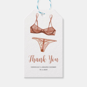 Lingerie Blush Bridal Gift Tags