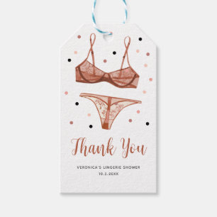 Lingerie Blush Bridal Gift Tags