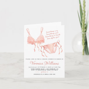 Lingerie Blush Bridal Invitation