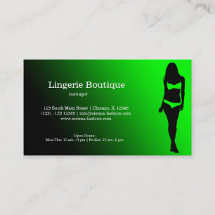 Lingerie Boutique Business Card