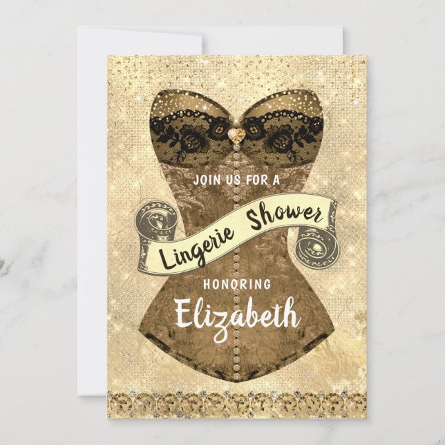 Lingerie Bridal Shower Invitation (Front)