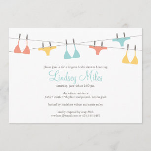 Lingerie Bridal Shower Invitation