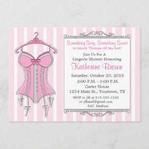 Lingerie Bridal Shower Invitation