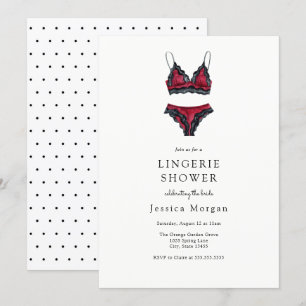 Lingerie Bridal Shower Invitation