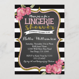 Lingerie Bridal Shower Invitation