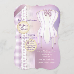Lingerie Bridal Shower Invitation