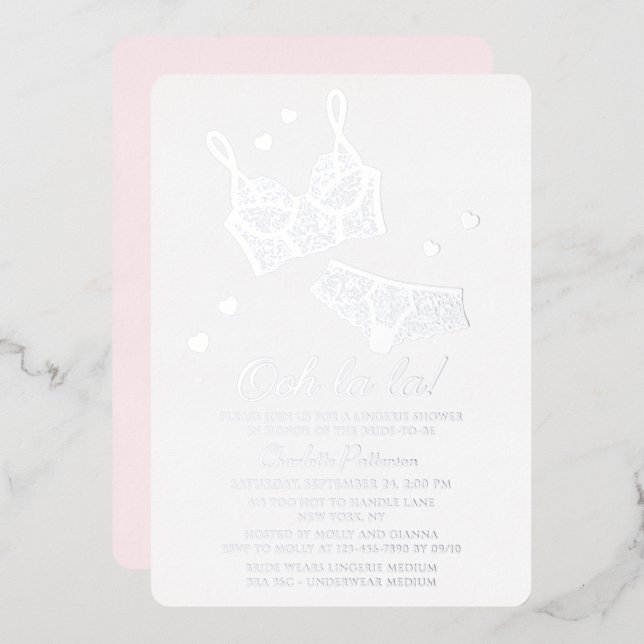 Lingerie Bridal Shower Panty Bachelorette Party (Front/Back)