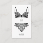 Lingerie Bridal Shower Size Insert (Front)
