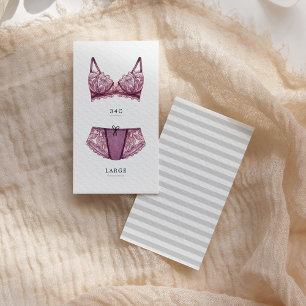 Lingerie Bridal Shower Size Insert