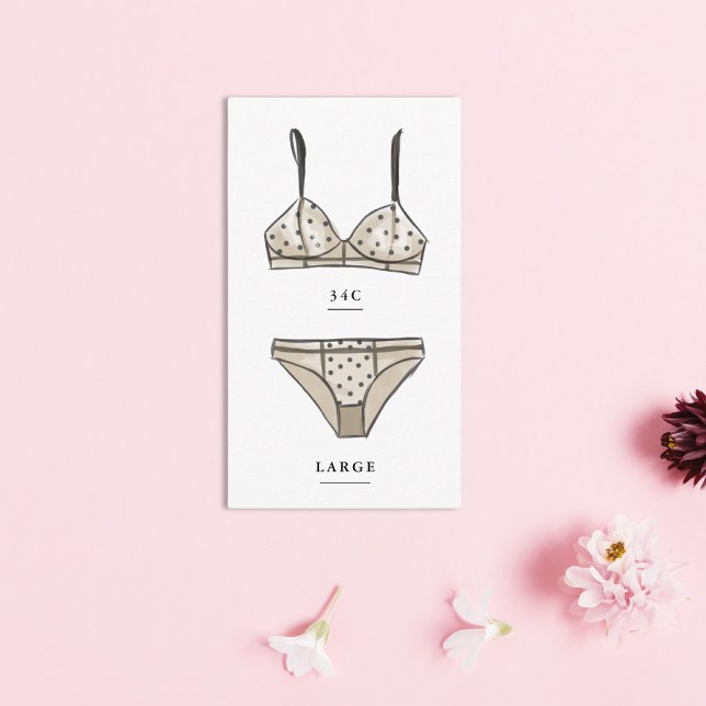 Lingerie Bridal Shower Size Insert (Creator Uploaded)