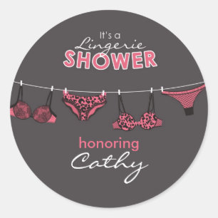 Lingerie Bridal Shower Sticker