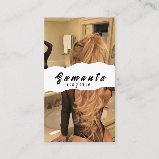 Lingerie Business Card (Front)