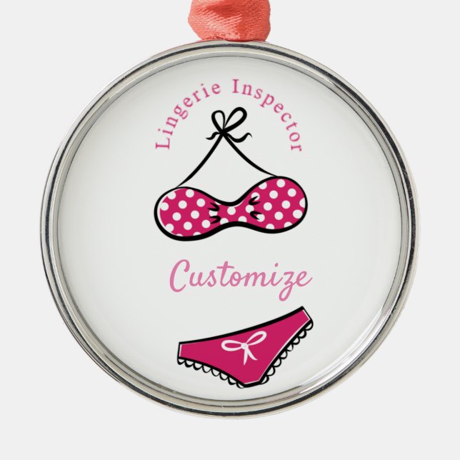 Lingerie Inspector Thunder_Cove Metal Tree Decoration (Front)