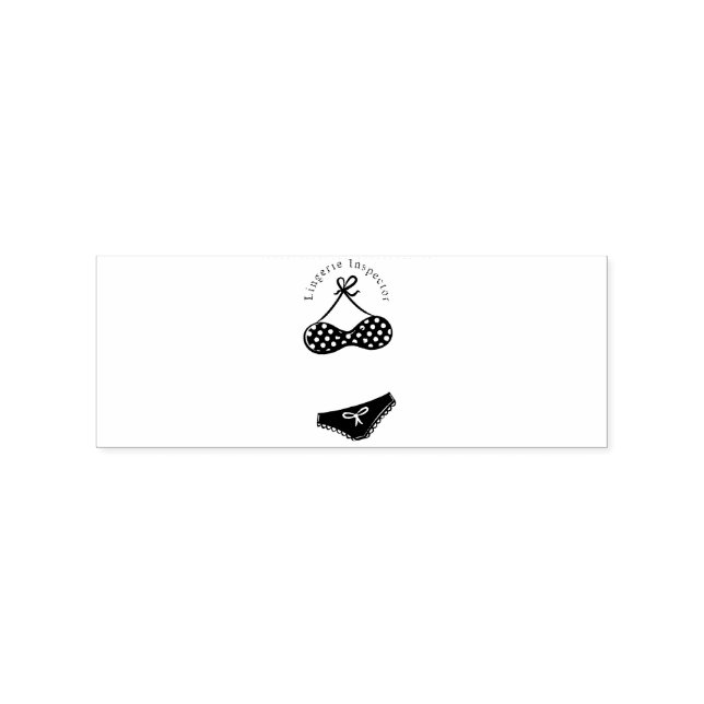Lingerie Inspector Thunder_Cove  Rubber Stamp (Imprint)