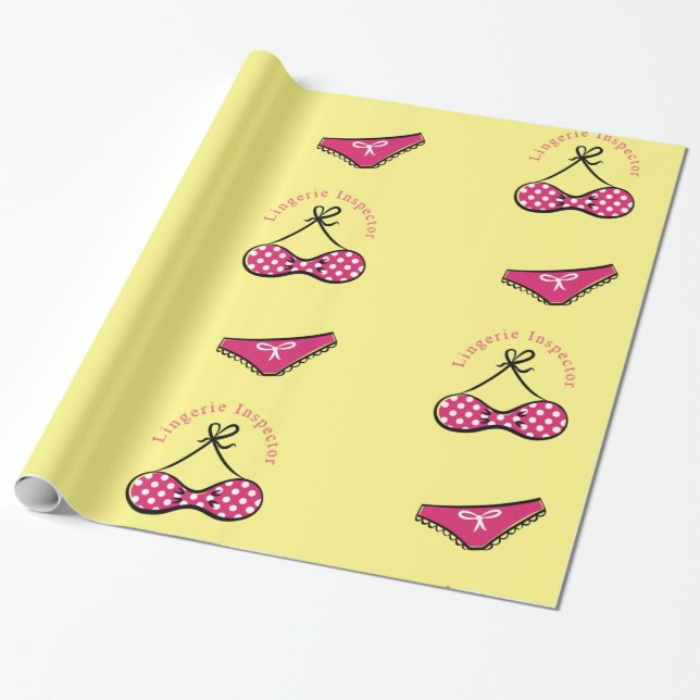 Lingerie Inspector Thunder_Cove  Wrapping Paper (Unrolled)