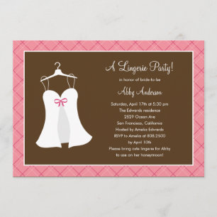 Lingerie Party Bridal Shower Invitation