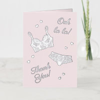 Lingerie Party Bridal Shower Photo Thank You