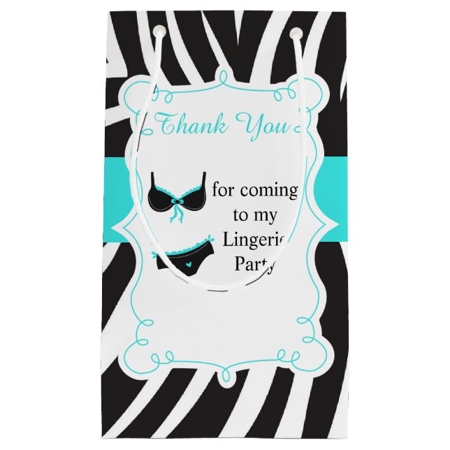 Lingerie Party Thank You Small Gift Bag (Front)