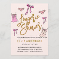Lingerie Shower // BACHELORETTE PARTY invitation