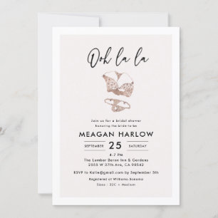 Lingerie Shower Hen Party Invitation