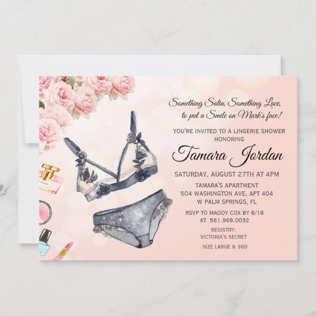 Lingerie Shower Invitation (Front)