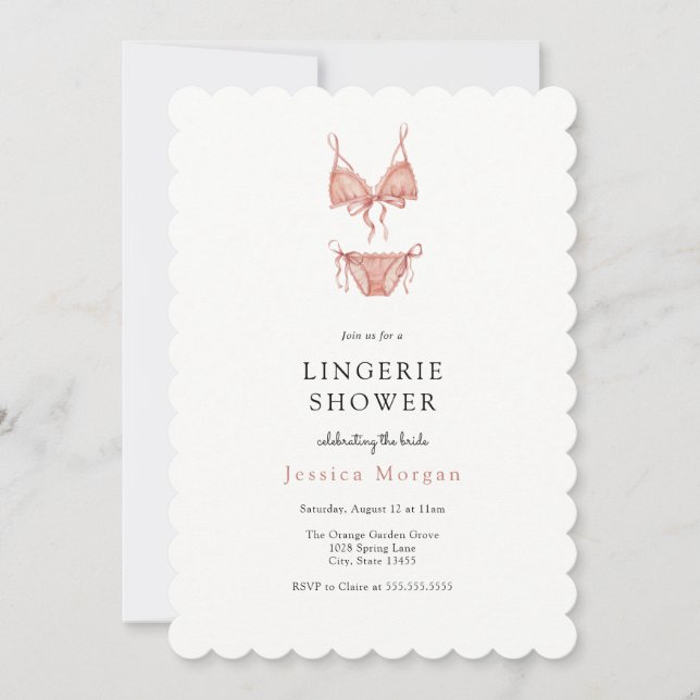Lingerie Shower Invitation (Front)