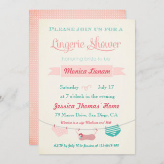 Lingerie Shower Invitation