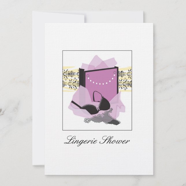 Lingerie Shower Invitation (Front)