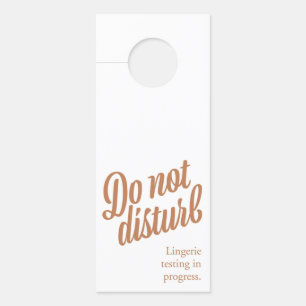 Lingerie Shower Invitation Door Hanger