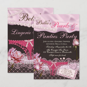 Lingerie Shower Invitations