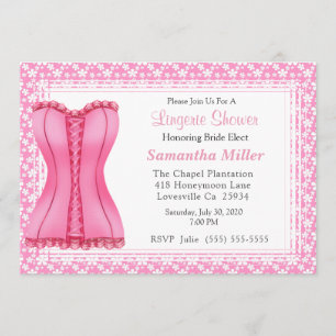Lingerie Shower Invitations