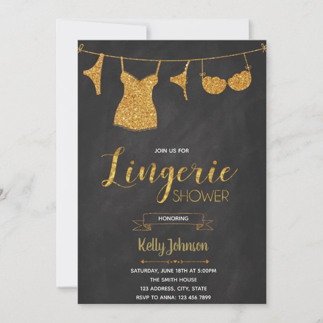 lingerie shower party Invitation (Front)