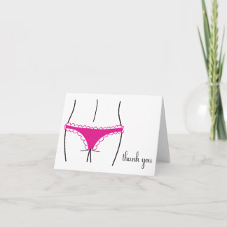 Lingerie Thank You Card
