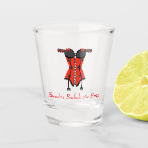 Lingerie theme bachelorette party shot glass