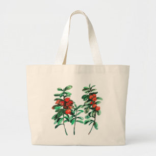 Lingonberry large tote bag