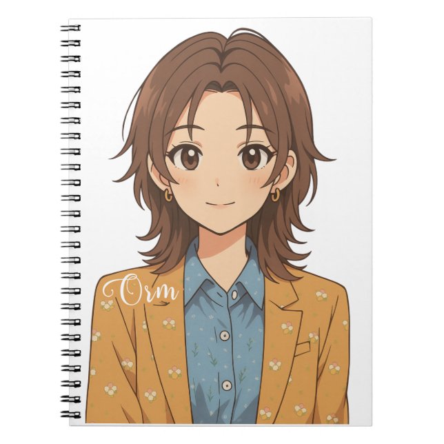 LingOrm, Orm Kornaphat Anime Illustration Notebook (Front)