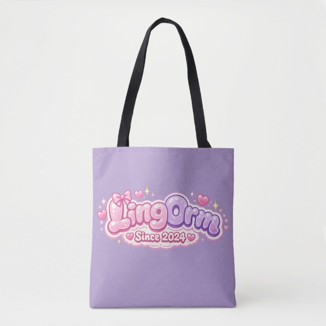 LingOrm Since 2024 Kawaii Bubble Letters – Thai GL Tote Bag (Front)