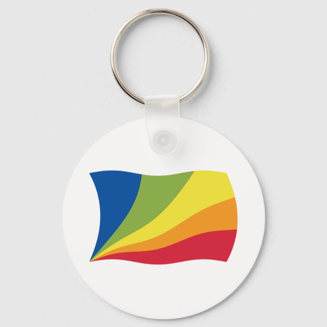 Lingua Franca Nova Flag Keychain (Front)