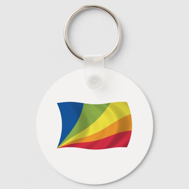 Lingua Franca Nova Flag Keychain (Front)