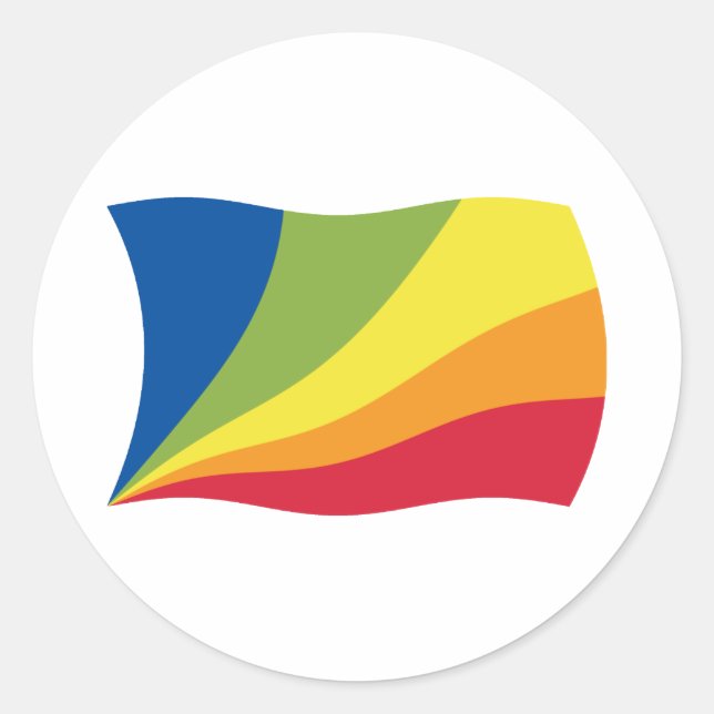 Lingua Franca Nova Flag Sticker (Front)