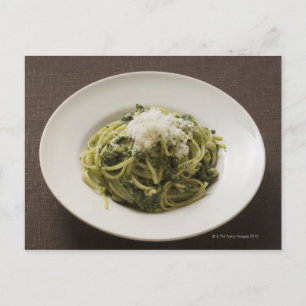 Linguine with pesto and Parmesan Postcard