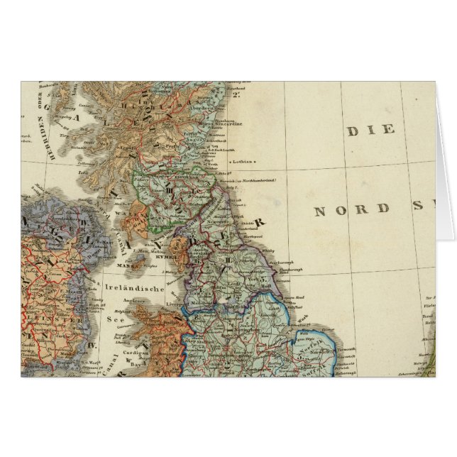 Linguistic map of British Isles (Front Horizontal)